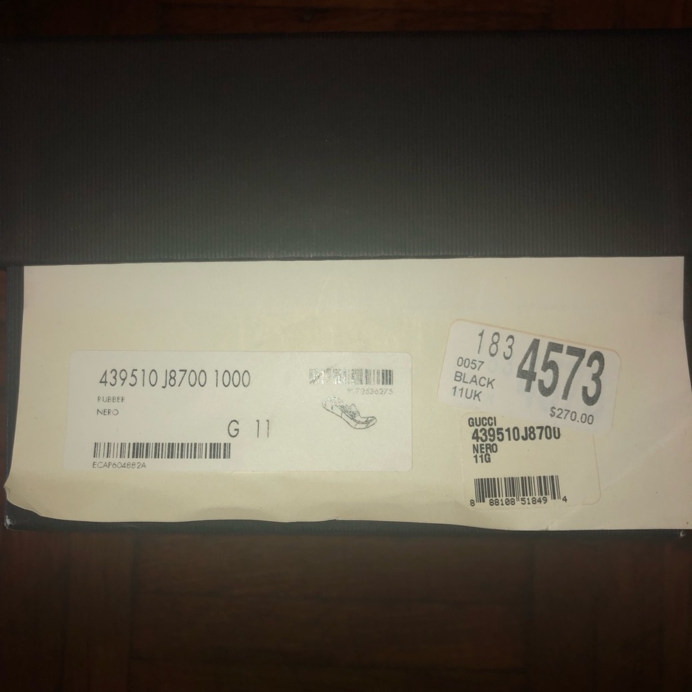 WORN ONCE Gucci rubber loafers